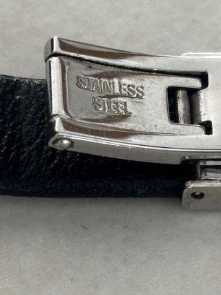 Pulsera LOTUS de hombre negra y plateada