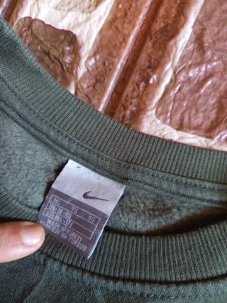 Felpa Nike Rework Vintage Verde Oliva Nero