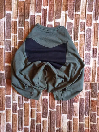 Felpa Nike Rework Vintage Verde Oliva Nero