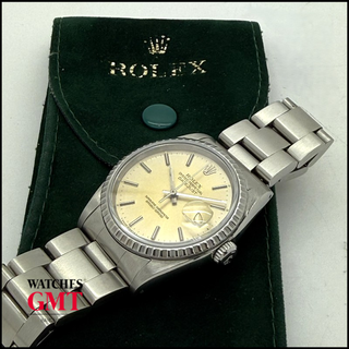 ROLEX DATEJUST 36 OYSTER 16220 BEIGE DIAL