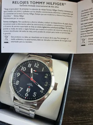 Reloj Tommy Hilfiger Azul y Plateado