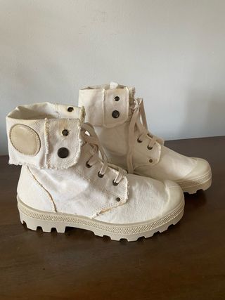 Stivaletti 38 unisex tela grezza Made in Italy