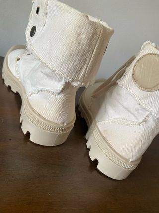 Stivaletti 38 unisex tela grezza Made in Italy