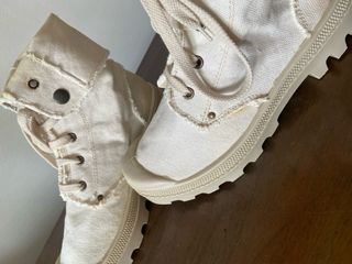 Stivaletti 38 unisex tela grezza Made in Italy