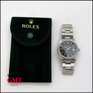 ROLEX DATEJUST 36 BLACK DIAL 16220