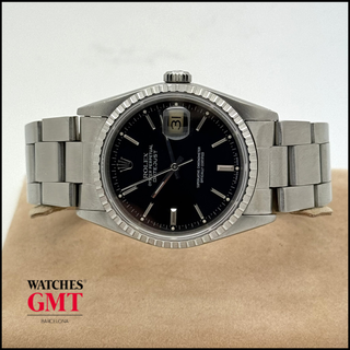 ROLEX DATEJUST 36 BLACK DIAL 16220