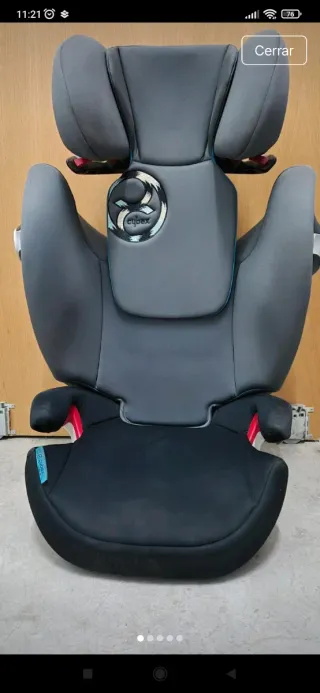 Silla coche Cybex para niñ@ gris