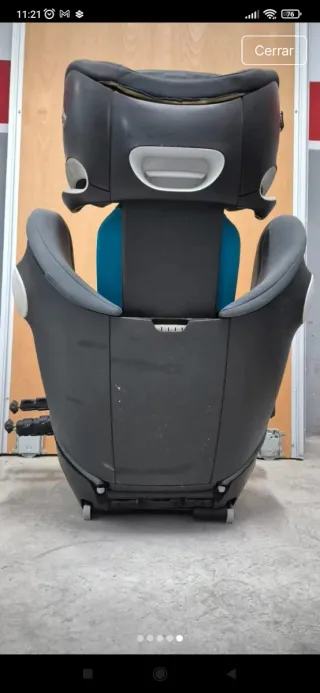 Silla coche Cybex para niñ@ gris
