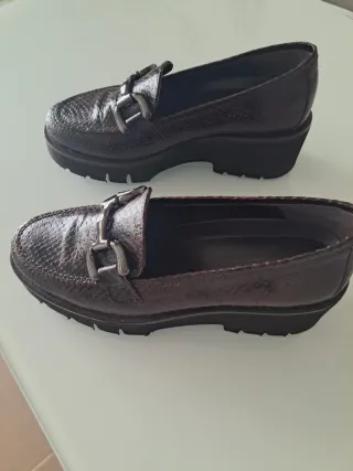 Zapatos Marrones Piel Serpiente