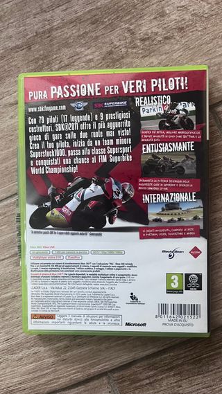 Gioco XBOX 360 SBK 2011