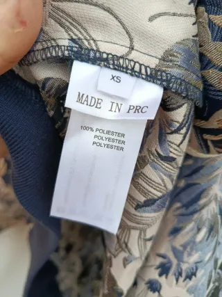 Chaqueta bomber Yerse floral azul T.XS