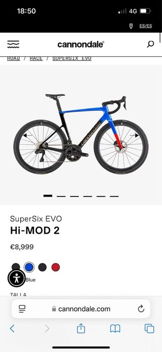 Cuadro, horquilla, tija Cannondale SuperSix Hi-MOD