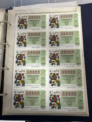 Mundial 82 décimos cartel copa