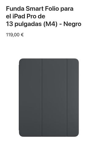 Apple Funda Smart Folio iPad Pro 13" (M4) - Negra