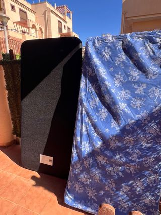 Somier tapizado y colchón 90x190cm