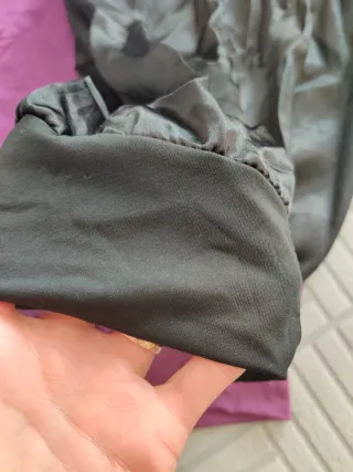 Cuffia raso capelli lunghi viola