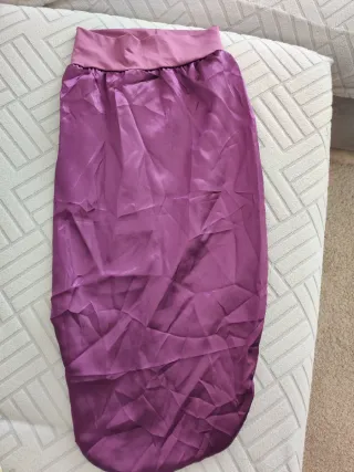 Cuffia raso capelli lunghi viola