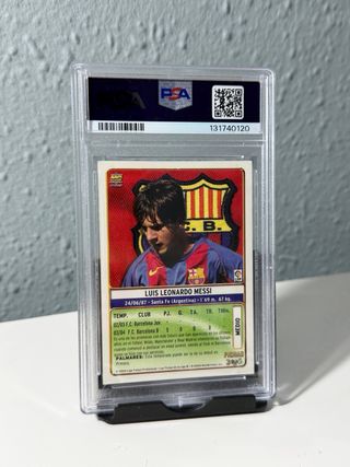 Lionel Messi Rookie 2004 Mundicromo Liga #617 PSA