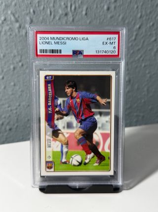 Lionel Messi Rookie 2004 Mundicromo Liga #617 PSA