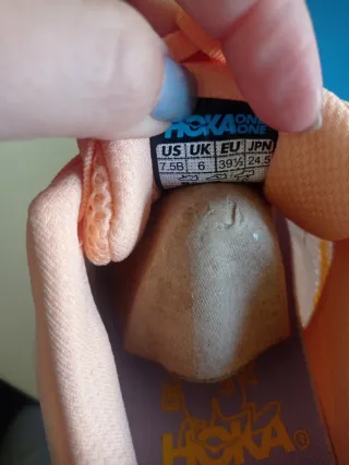 Zapatillas Hoka Naranja y Verde