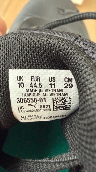 Zapatillas Puma Mercedes Benz Negras y Blancas