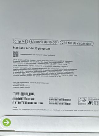 MacBook Air 13 2025 Chip M4 16GB RAM 256GB