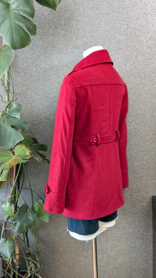 Abrigo lana Etiem mujer rojo