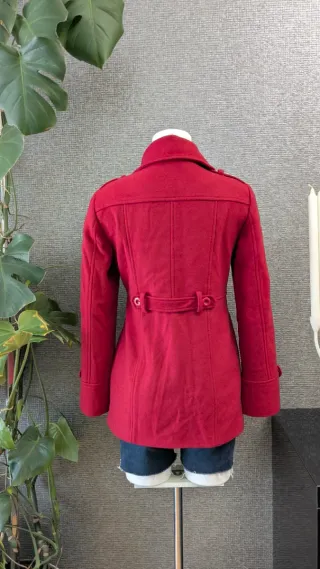 Abrigo lana Etiem mujer rojo