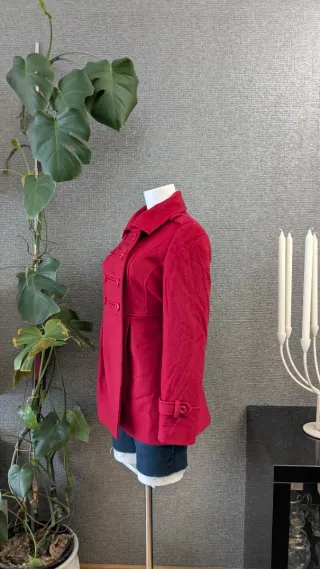 Abrigo lana Etiem mujer rojo