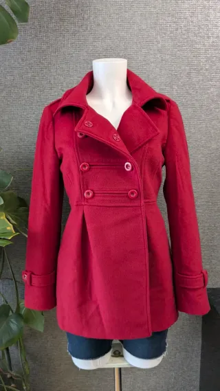 Abrigo lana Etiem mujer rojo