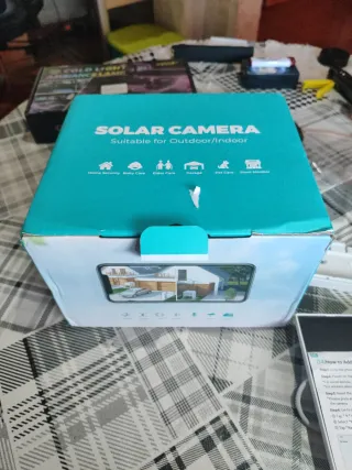 Cámara Solar WiFi Exterior/Interior