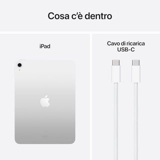 iPad A16 128GB solo Wi-Fi argento nuovo sigillato