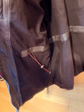 Chaqueta Piel Massimo Dutti XL Marrón