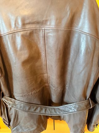 Chaqueta Piel Massimo Dutti XL Marrón