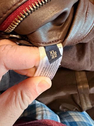 Chaqueta Piel Massimo Dutti XL Marrón