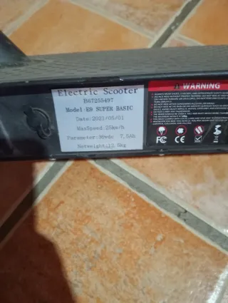 Patinete Eléctrico Negro