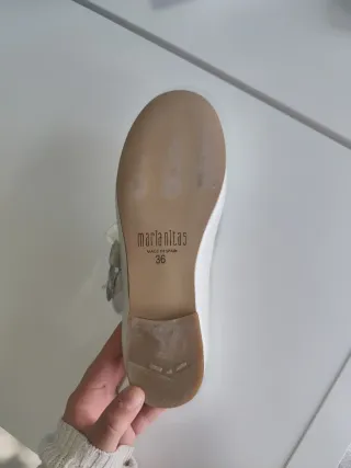 Zapato comunión niña talla 36 blanco