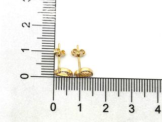 E1803902-103 Aros Corazón Oro 18k con Circonitas