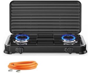 Placa de gas con grill