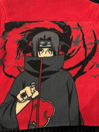 Giacca con stampa anime rossa