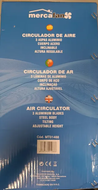 Ventilador de Pie Mercafans Columna 90W