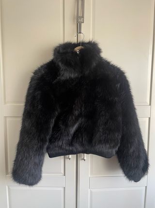 Abrigo corto de pelo ZARA