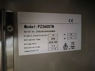 MESA FRIA PIZZERA CON MÁRMOL