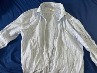 Camisa Calvin Klein Rayas Azul Blanco