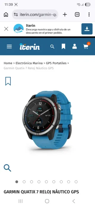 Garmin Quatix 7 Reloj Náutico GPS