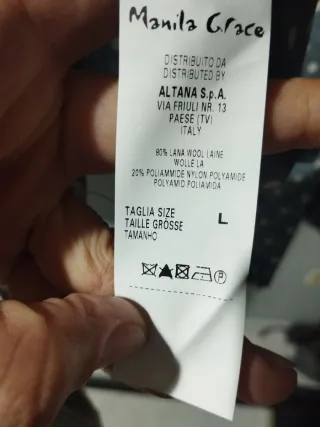 2pzL.Ragno Canotta lana seta+Parigine Manila Grace