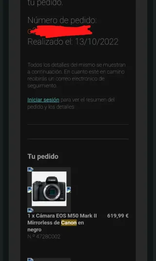 Canon EOS M50 Mark II + Objetivo 22mm f/2 + funda