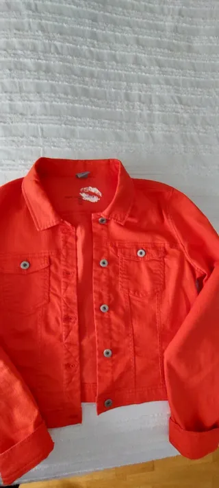 Chaqueta vaquera naranja XL sin usar