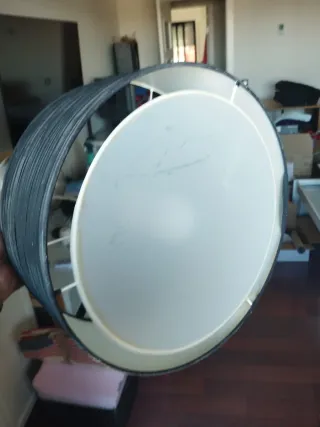 Lámpara de techo tela y metal