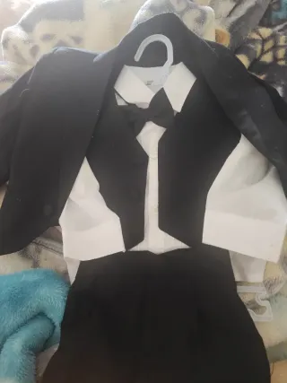 Traje de vestir niño: Saco, camisa, chaleco, corba